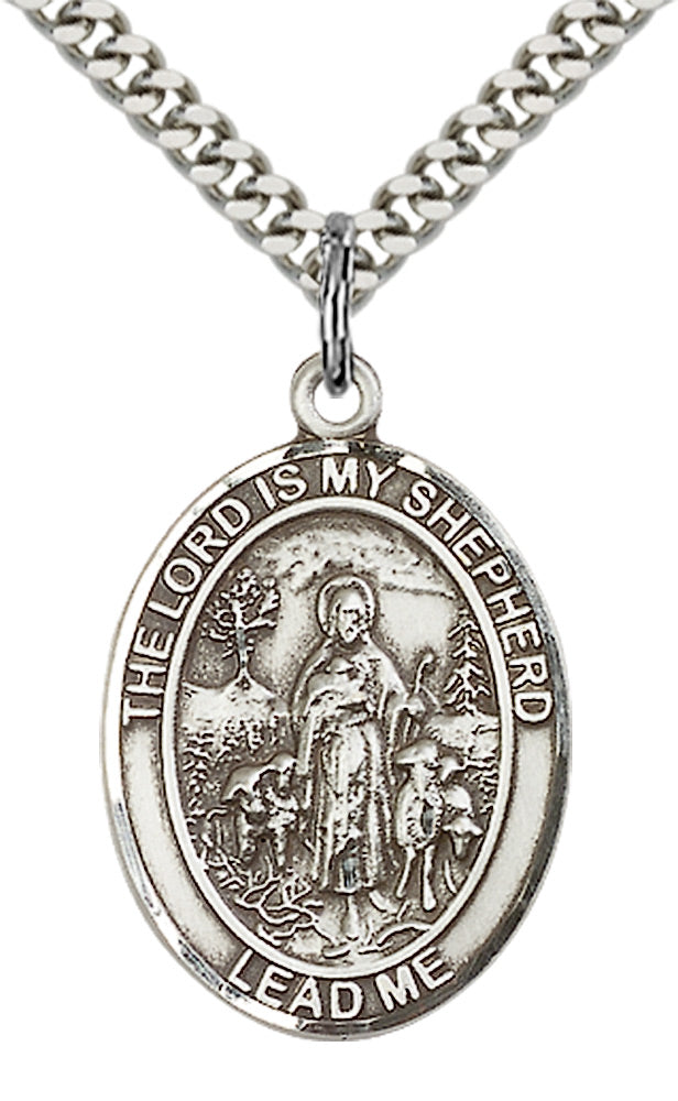 Sterling Silver Lord Is My Shepherd Pendant