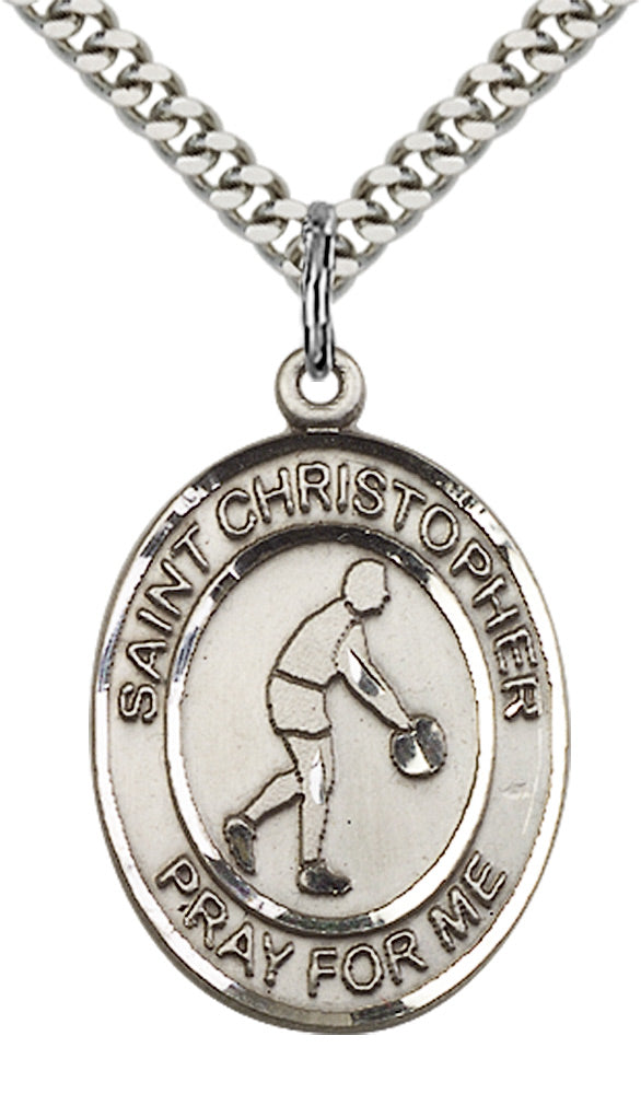 Sterling Silver St. Christopher Pendant
