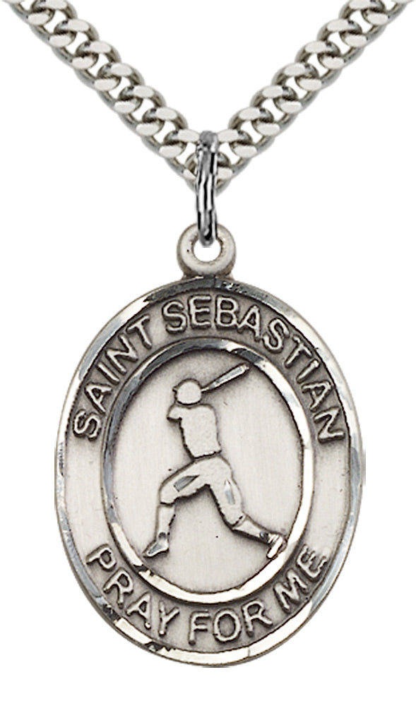 Sterling Silver St. Sebastian Pendant