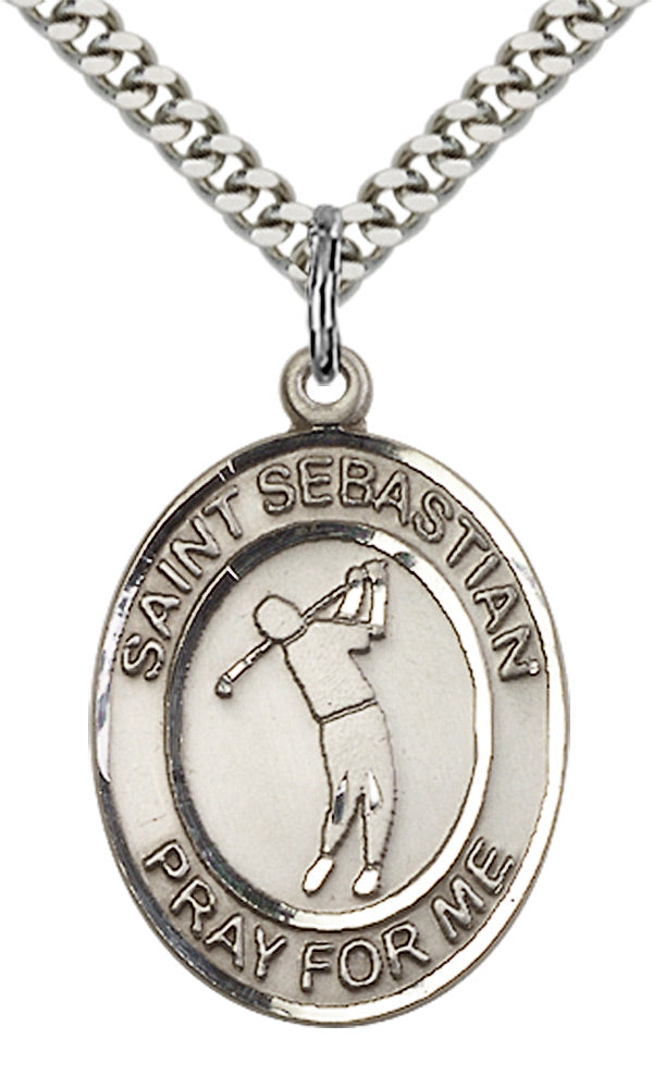 Sterling Silver St. Sebastian Pendant