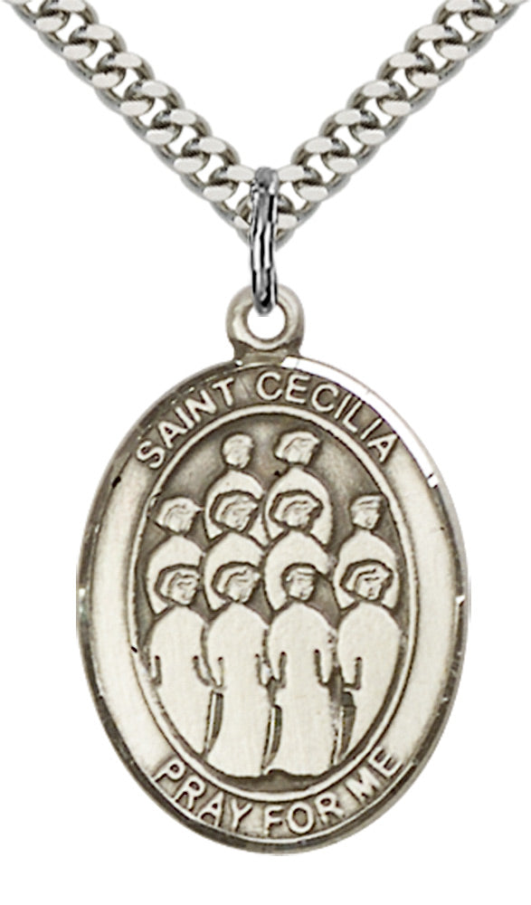 Sterling Silver St. Cecilia / Choir Pendant