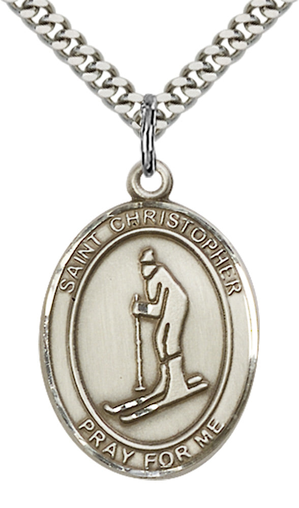 Sterling Silver St. Christopher Pendant