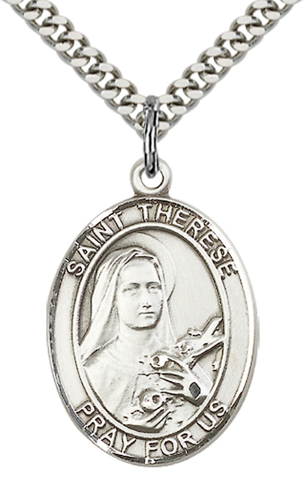 Sterling Silver St. Therese of Lisieux Pendant
