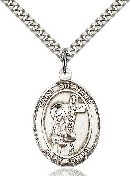 Sterling Silver St. Stephanie Pendant
