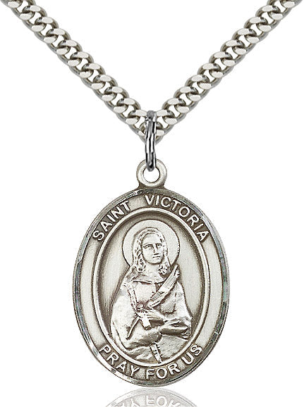 Sterling Silver St. Victoria Pendant