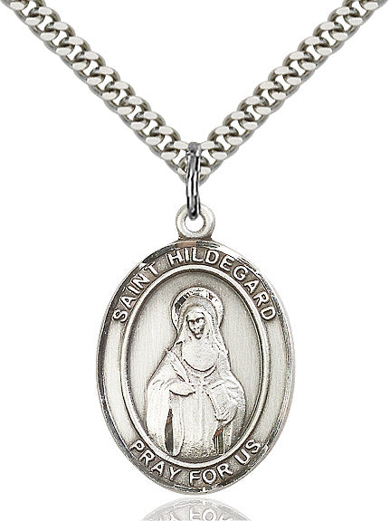 Sterling Silver St. Hildegard Von Bingen Pendant
