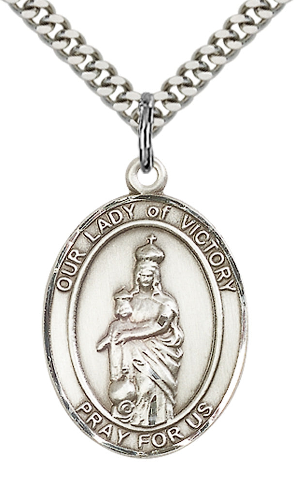 Sterling Silver O/L of Victory Pendant