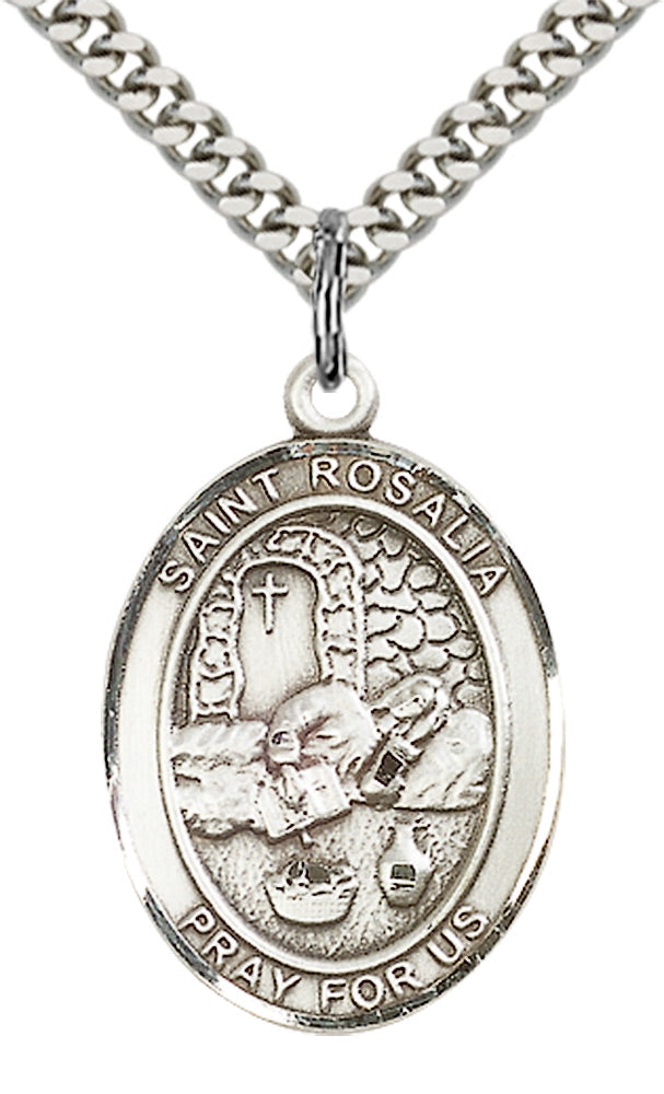 Sterling Silver St. Rosalia Pendant
