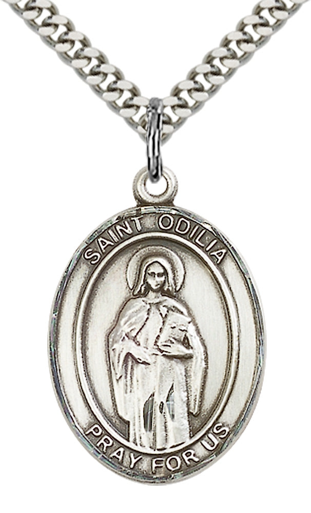Sterling Silver St. Odilia Pendant