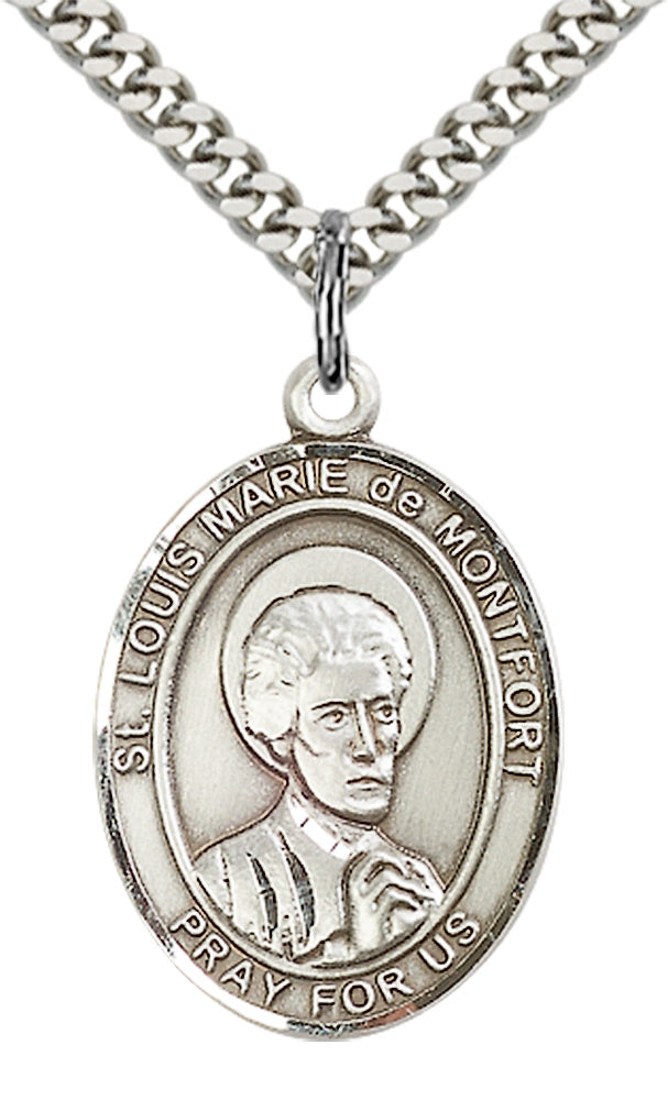 Sterling Silver St. Louis Marie de Montfort Pendan