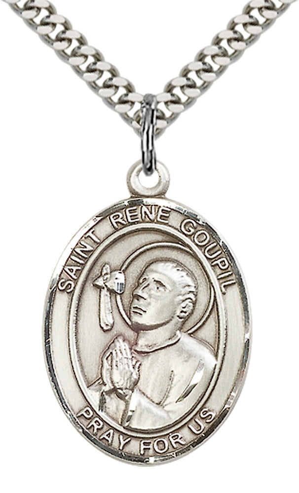 Sterling Silver St. Rene Goupil Pendant