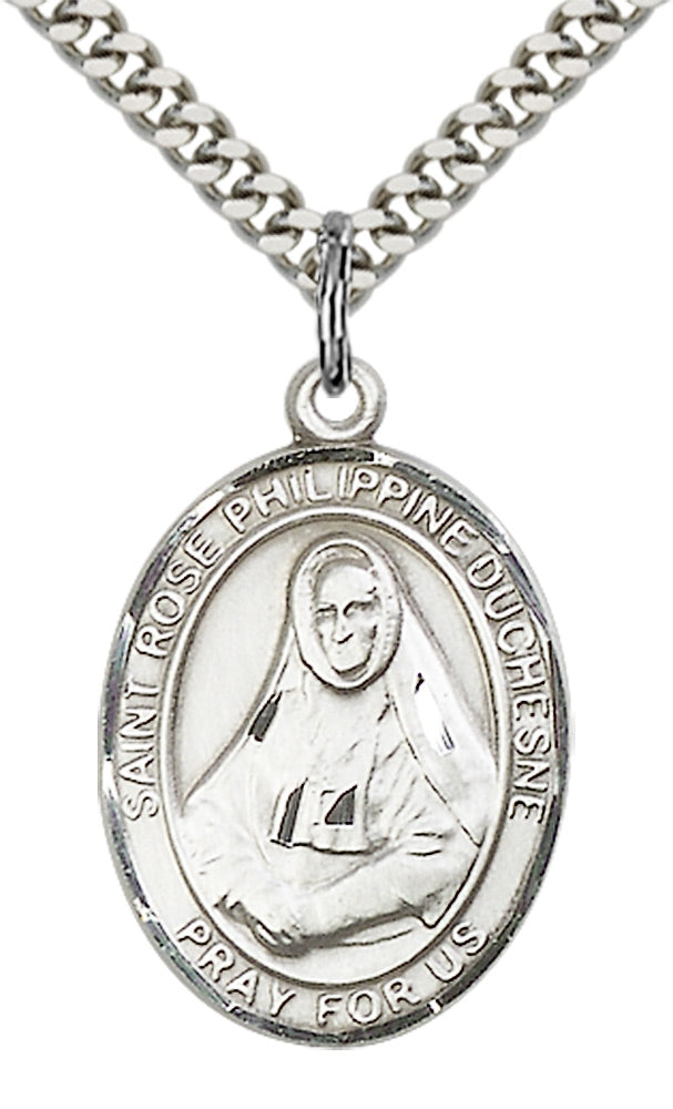 Sterling Silver St. Rose Philippine Pendant