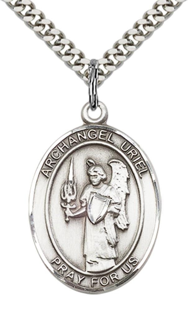 Sterling Silver St. Uriel Pendant