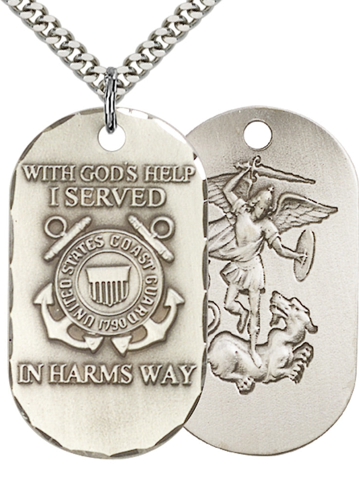 Sterling Silver Coast Guard Pendant