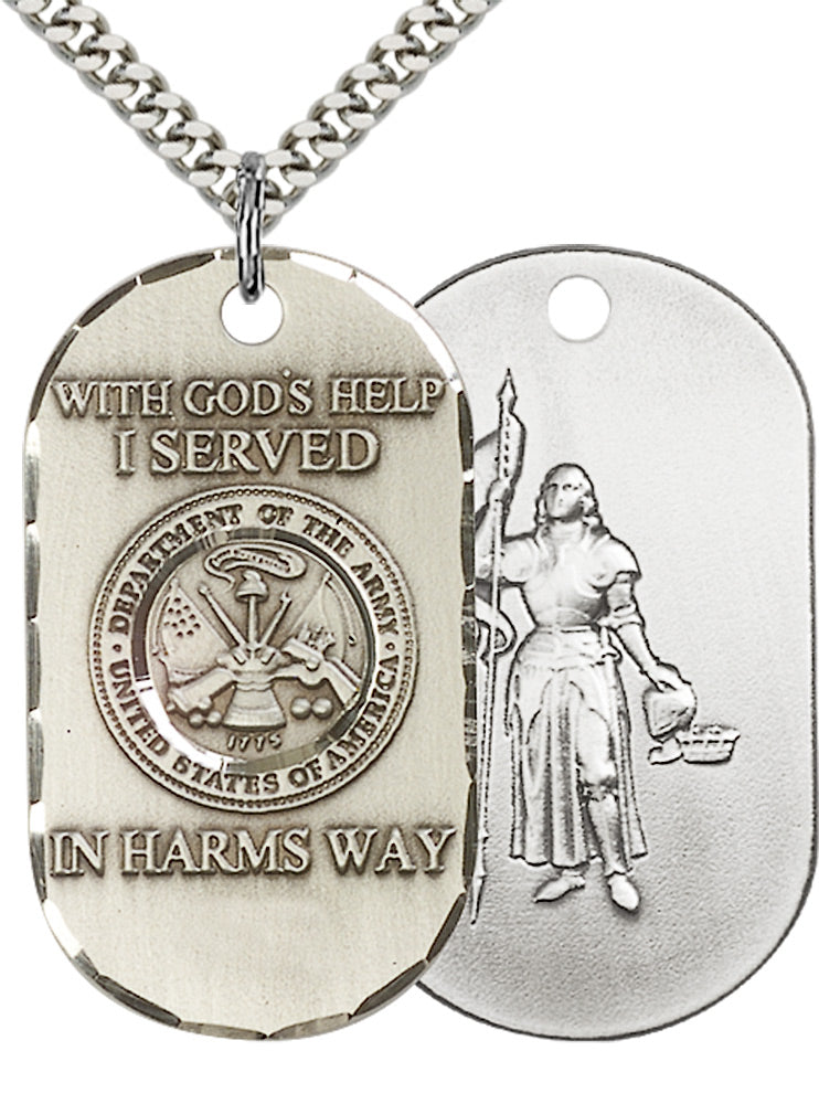 Sterling Silver Army Pendant