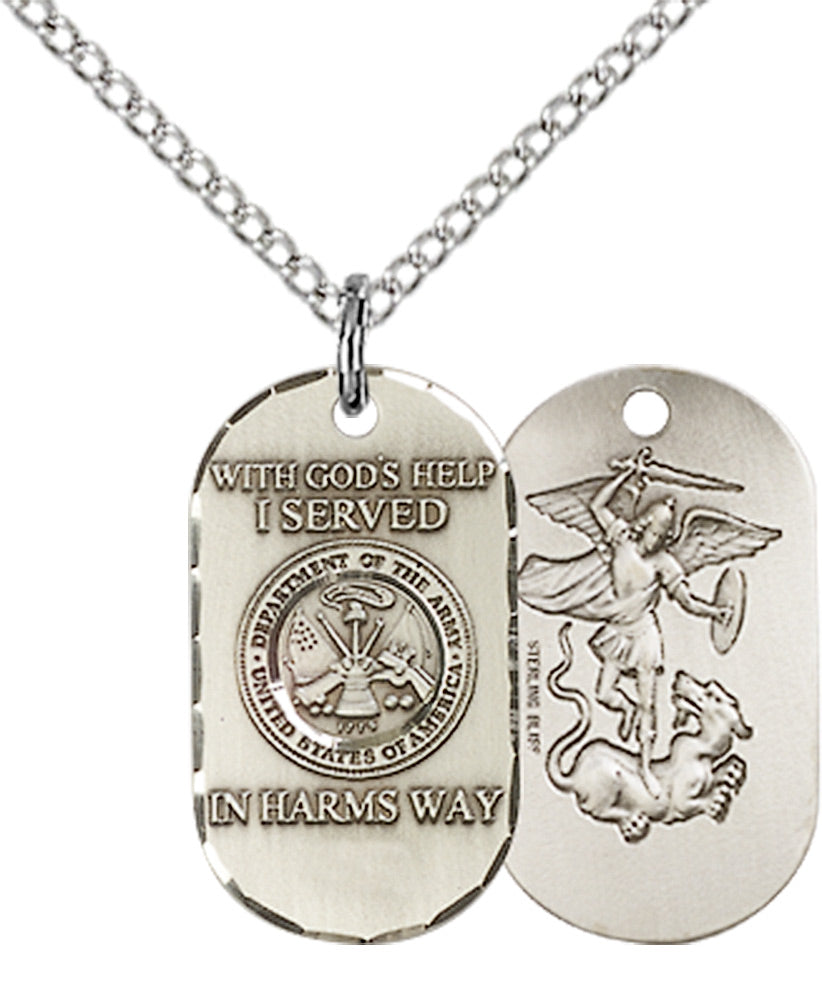 Sterling Silver Army Pendant