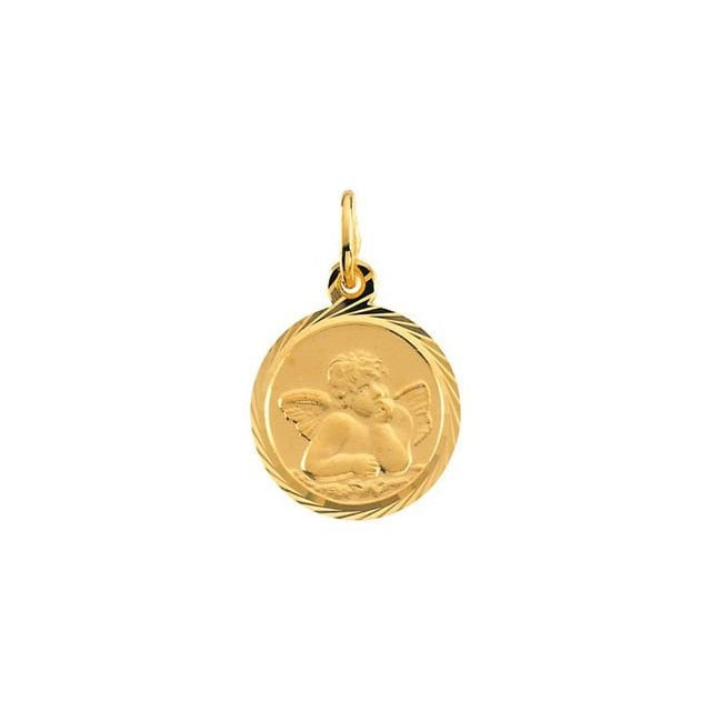 Yellow 12 mm Angel Pendant