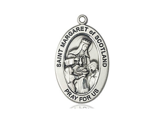St. Margaret of Scotland Sterling Silver (NO CHAIN)