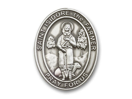 St. Isidore the Farmer Visor Clip