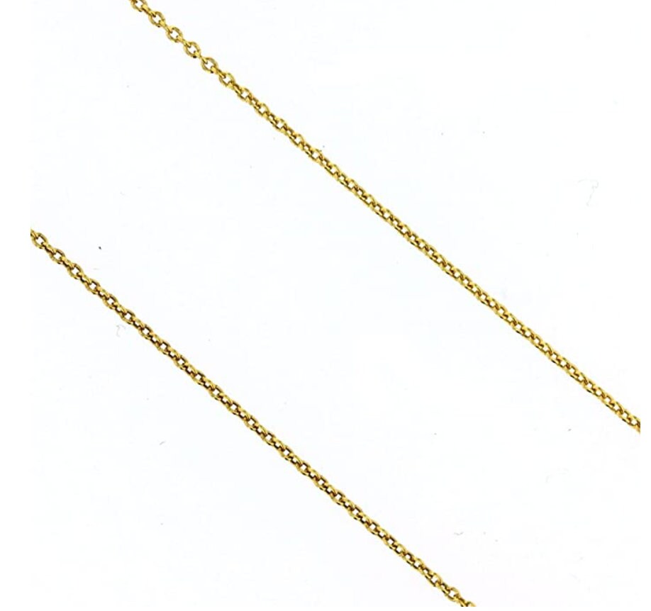 Sterling Silver Chain 18 Inch Silver Round Cable Chain 0.60mm