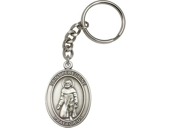 Saint Peregrine Keychain