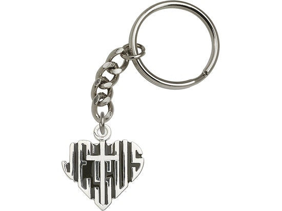 Heart of Jesus w/Cross Keychain