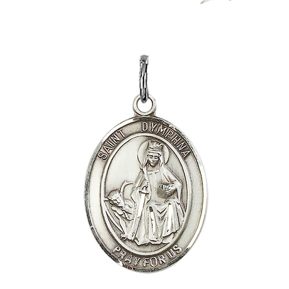 St Dymphna Sterling Silver (NO CHAIN)