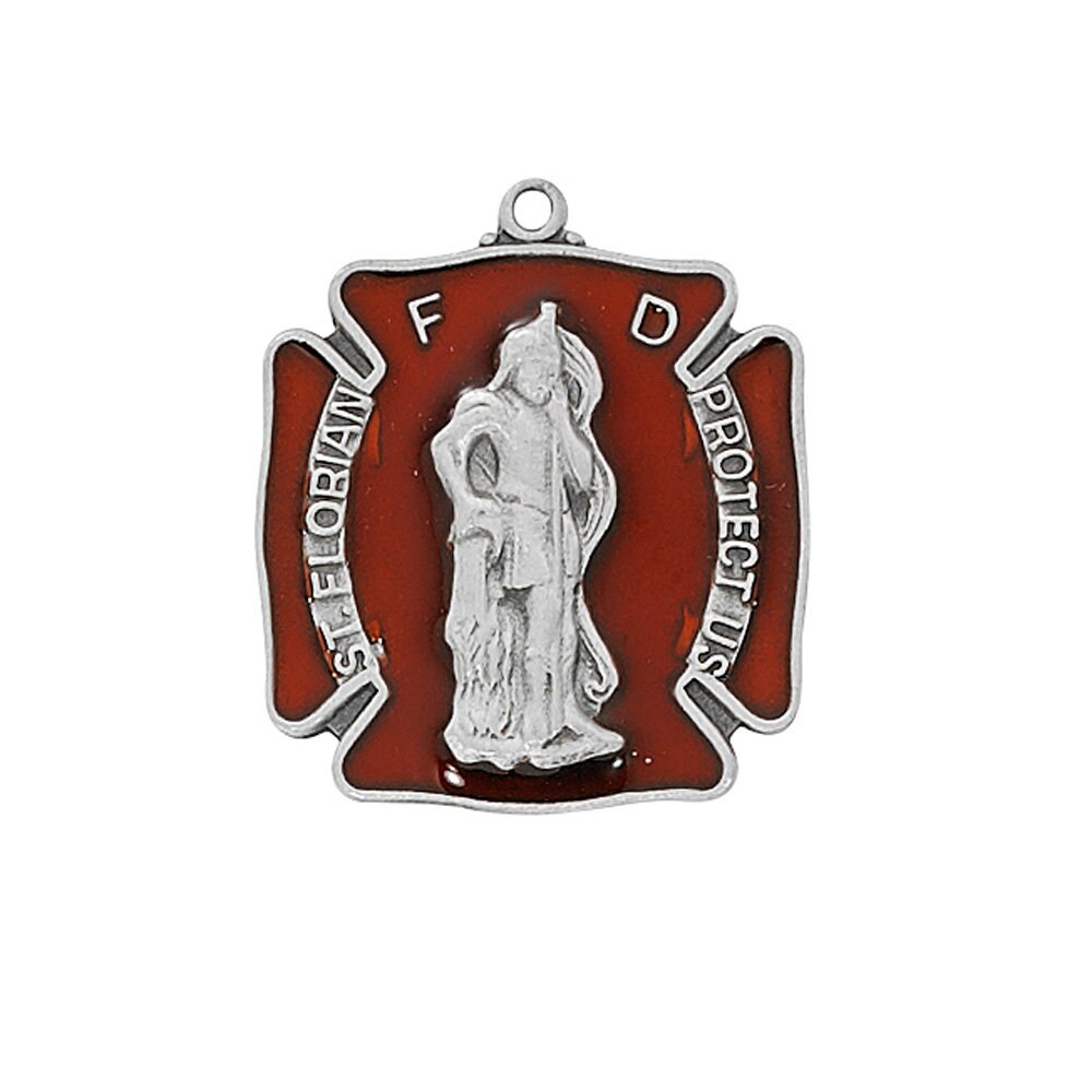 St. Florian Necklace Pewter