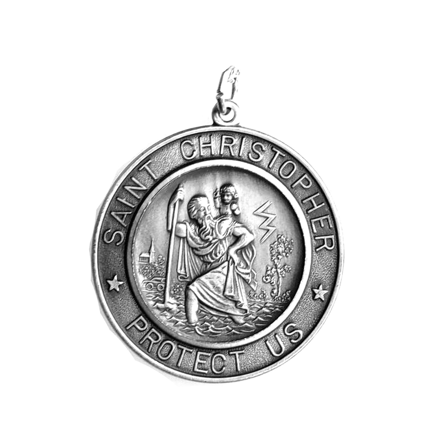 St Christopher Sterling Silver Pendant
