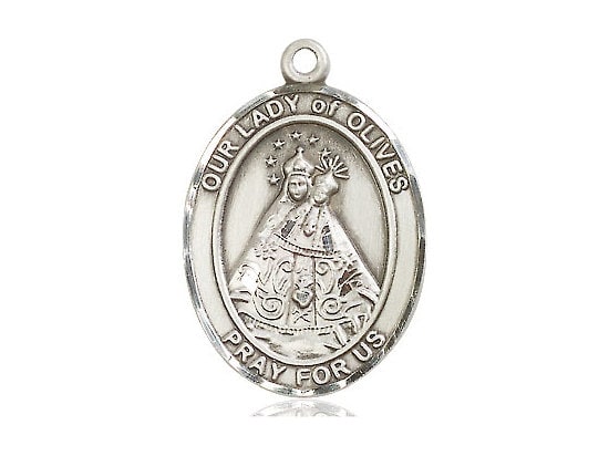 Our Lady of Olives Sterling Silver Pendant (NO CHAIN)