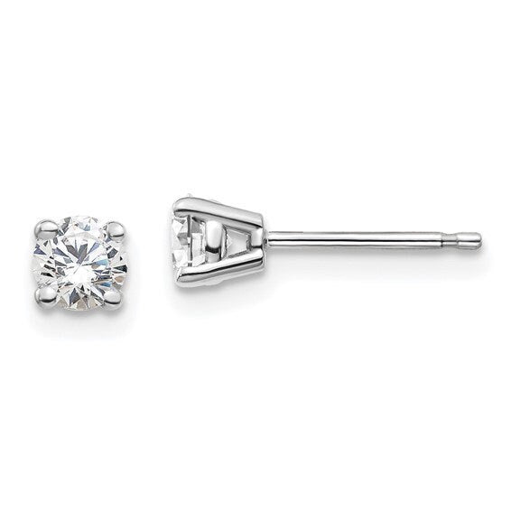 14kw 1/2ctw Diamond Stud Earrings