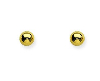 Gold Ball Stud Earrings