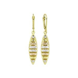 10KT Gold fancy dangle earrings