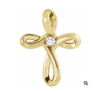 Yellow Diamond Cross Pendant