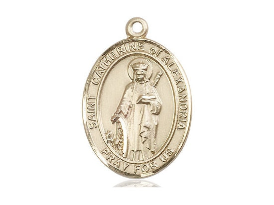 St Catherine of Alexandria Gold Filled Pendant