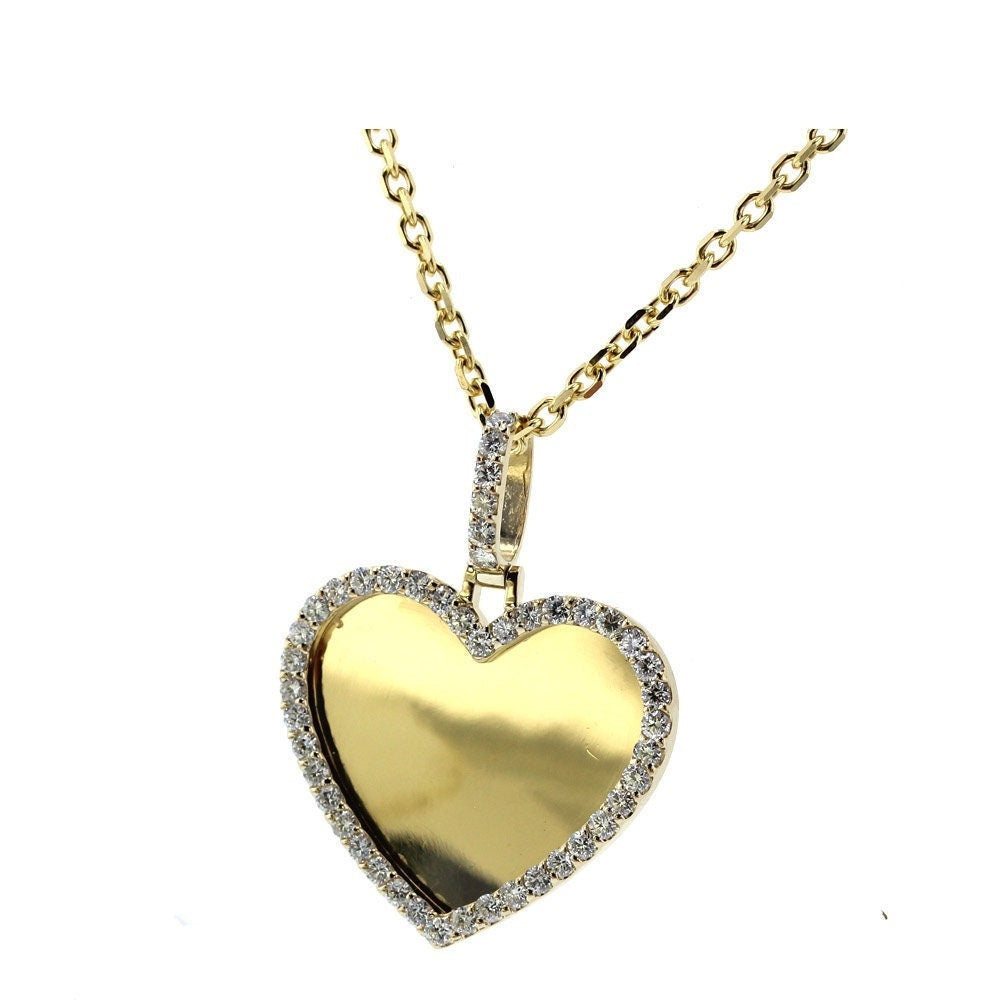 Gold & Diamond Heart Pendant