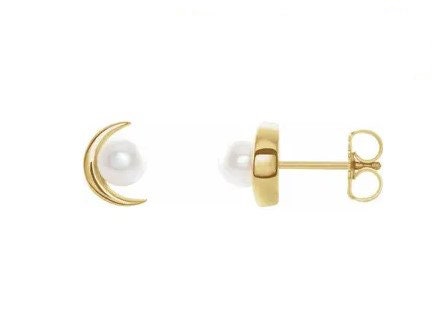 Yellow Cultured Freshwater Pearl Earrings