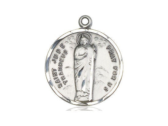 St Jude Sterling Silver Pendant (NO CHAIN)