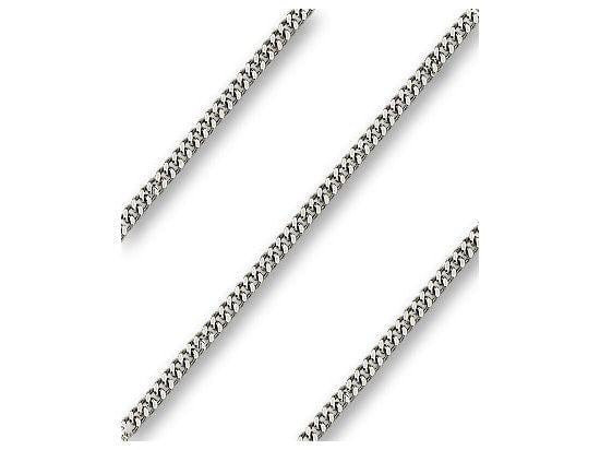 24” Light Rhodium Heavy Curb Chain 2.90mm