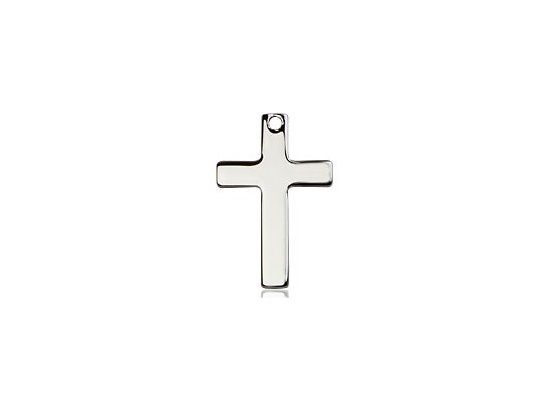 Sterling Silver Cross Pendant 1/2 x 3/8