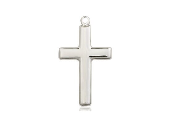 Sterling Silver Cross Pendant 7/8 x 1/2