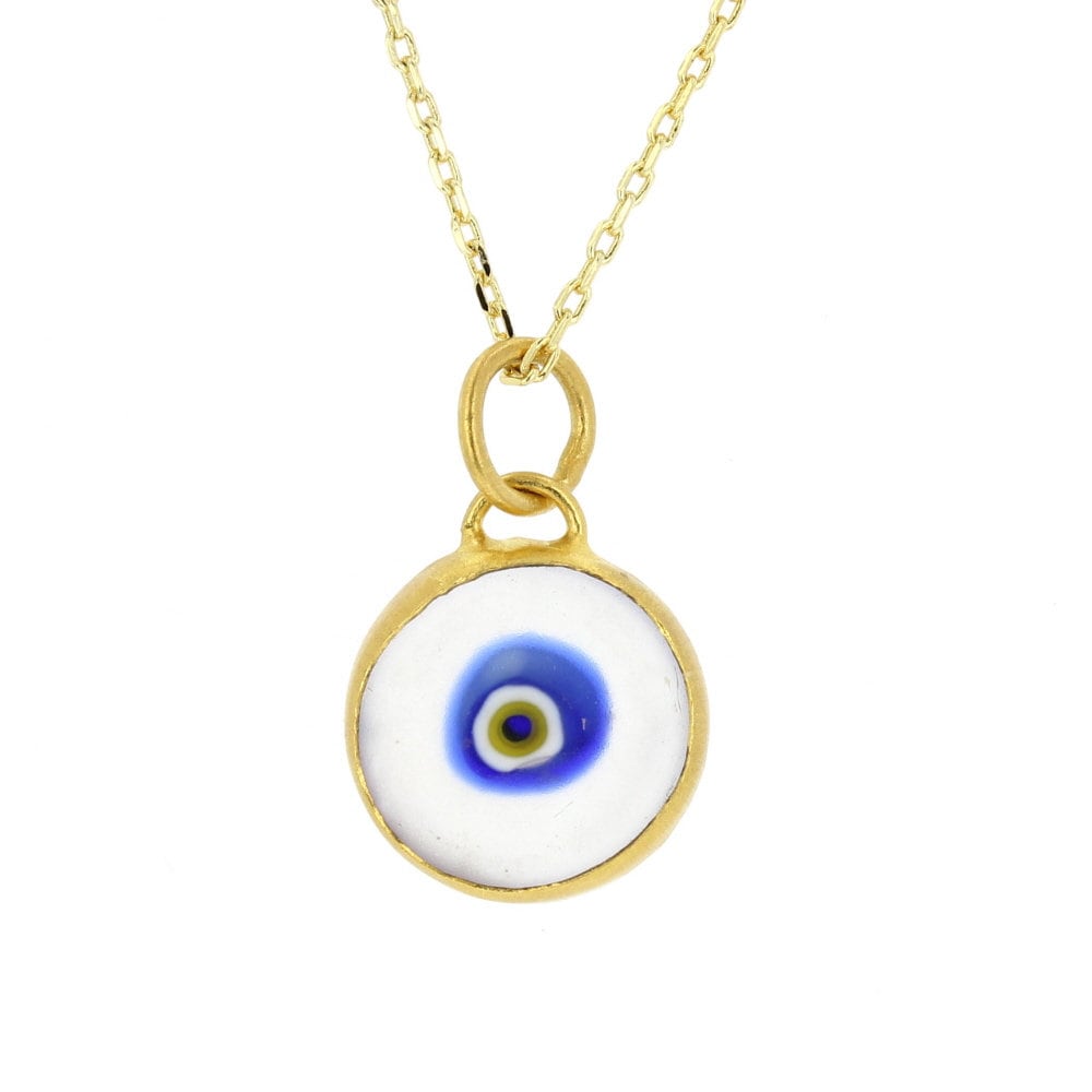 EvilEye, 24Kt Layered Silver Evil Eye Pendant