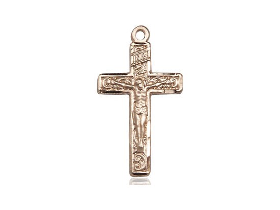 Gold Crucifix Pendant 1 X 1/2