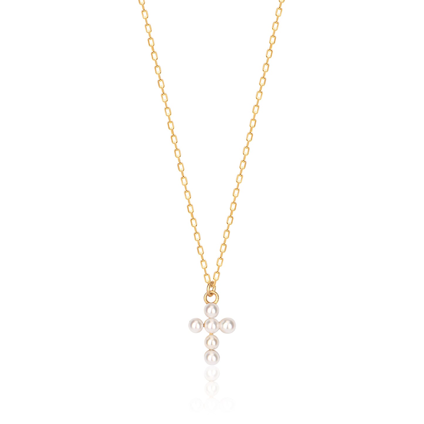 Pearl Cross Sterling silver Necklace