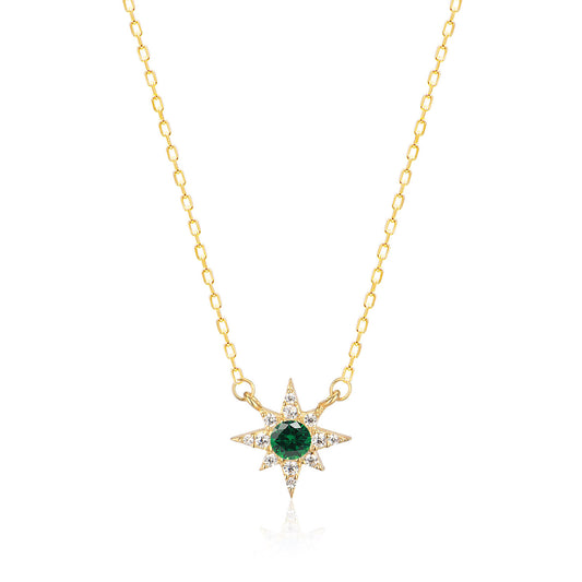 Cubic Zircon Star Sterling silver Necklace