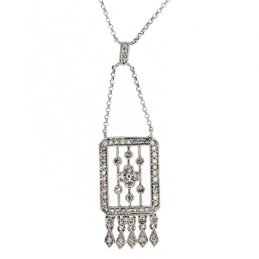White Gold Diamond Pendant