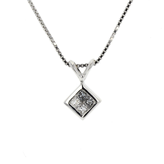 White Gold Diamond  Pendant