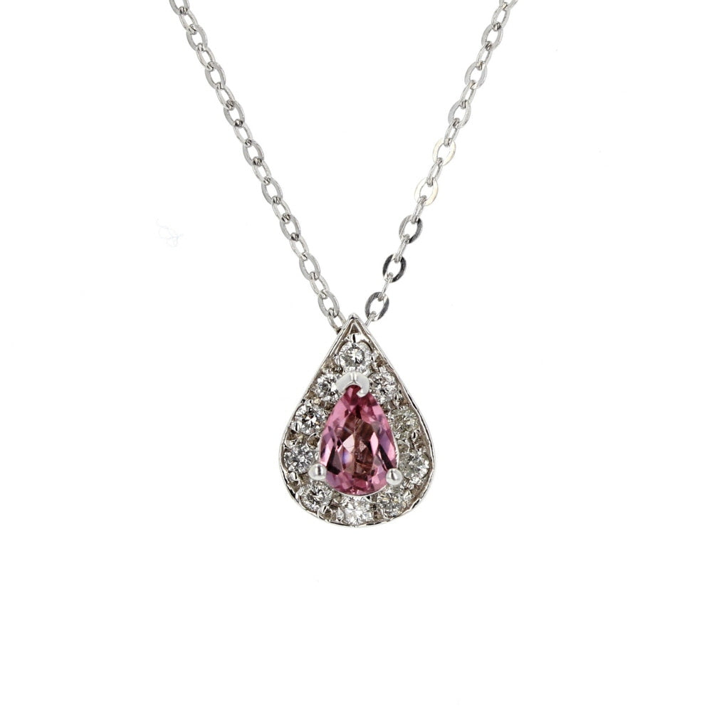 Diamond & Pink Sapphire Pendant