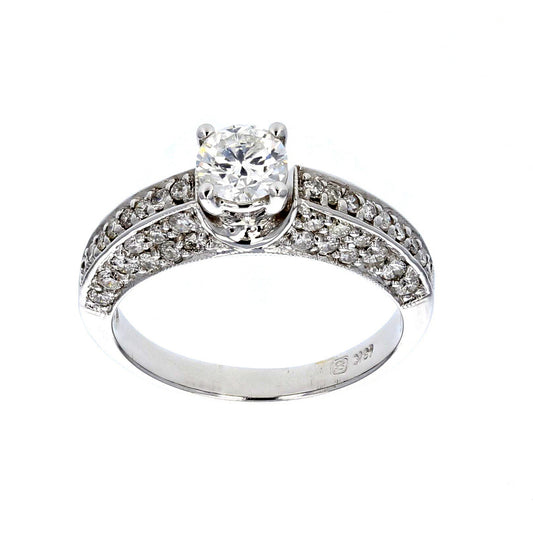 White Gold Diamond 18KT Engagement Ring