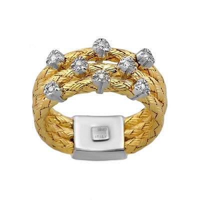 18K YG Diamond Heart Ring